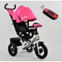 Детский трехколесный велосипед с пультом Best Trike 7700 B 5151 поворотное сиденье, надувные колеса