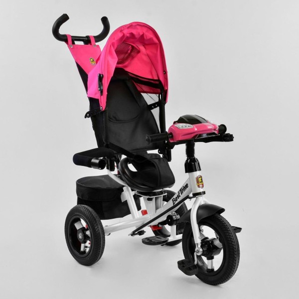 Детский трехколесный велосипед с пультом Best Trike 7700 B 5151 поворотное сиденье, надувные колеса