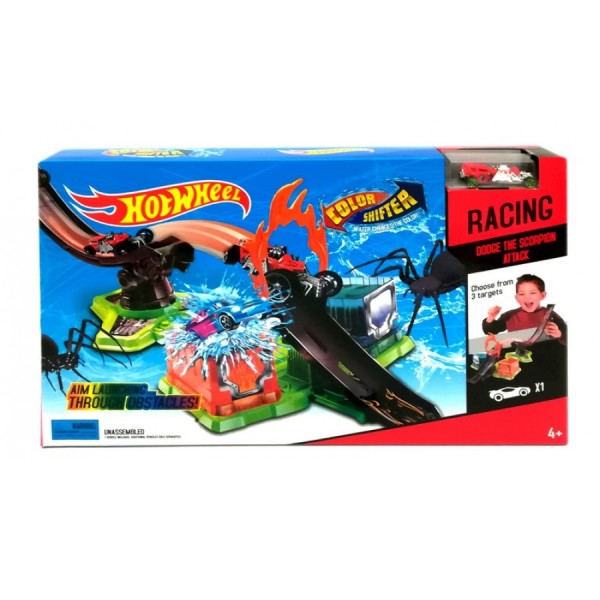 Автомойка Hot Wheel 3094 Нападение скорпиона (машина меняет цвет)