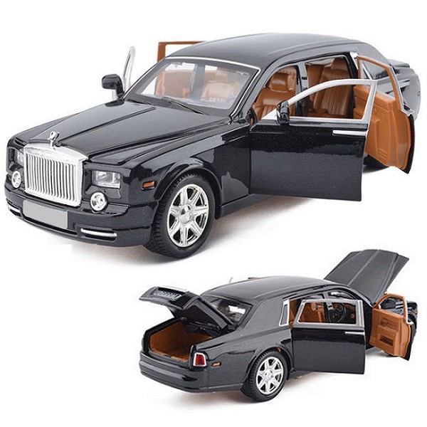 Металлическая машинка Ролс-Ройс. Автопром 7687 Rolls-Royce. Свет. Звук. Открываются двери, капот, багажник
