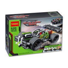 Конструктор Decool 3421 Зеленый гоночный автомобиль. Техник