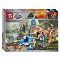 Конструктор Втеча Ті-Рекса SY 1082 Світ Юрського Періоду (Аналог Lego Jurassic World 10758), 289 деталей