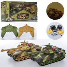 Набор игровой M 5525 (9993-2Р) Танк 2 шт. Радиоуправление. Звук. Свет. Подвижная кабина