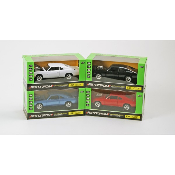 Машина металлическая Автопром 32011 Dodge. Двери и багажник открываются