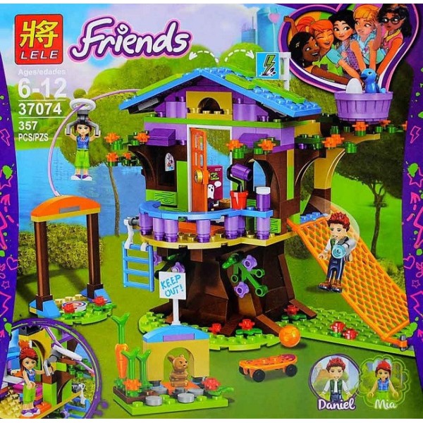 Конструктор Lele 37074 Френдс Домик Мии на дереве (аналог Lego Friends 41335)