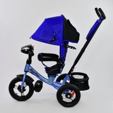 Детский трехколесный велосипед с пультом Best Trike 7700 B 1745 поворотное сиденье, надувные колеса