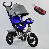 Дитячий триколісний велосипед з пультом Best Trike 7700 B 3904 поворотне сидіння, надувні колеса