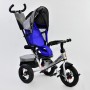 Детский трехколесный велосипед с пультом Best Trike 7700 B 3904 поворотное сиденье, надувные колеса
