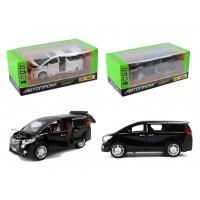 Машинка металева Тойота Автопром 7685 Toyota Alphard. Світло. Звук. Відкриваються двері, капот, багажник