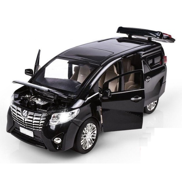Машинка металлическая Тойота Автопром 7685 Toyota Alphard. Свет. Звук. Открываются двери, капот, багажник