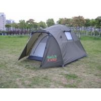 Туристическая палатка Green Camp 3006 2-х местная. 2-х слойная. Тамбур