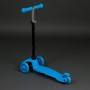 Трехколесный самокат Best Scooter Mini 466-112 голубой. Колеса светятся. Нагрузка до 50 кг