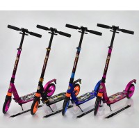 Двухколесный самокат алюминиевый Best Scooter 692. 2 амортизатора. колеса полиуретановые,