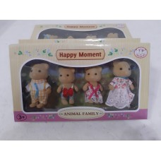 Набор флоксовых животных  Семья Мишек MBE18-5. (аналог Sylvanian Families)
