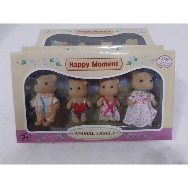 Набор флоксовых животных  Семья Мишек MBE18-5. (аналог Sylvanian Families)