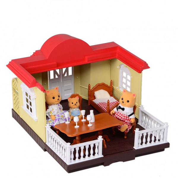 Домик Happy Family 012-04 Животные флоксовые (аналог Sylvanian Families) со светом