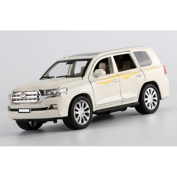 Машинка металлическая Тойота Автопром 7690 Toyota Land Cruiser. Свет. Звук. Открываются двери, капот, багажник