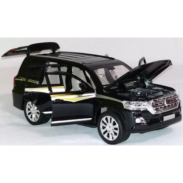 Машинка металлическая Тойота Автопром 7690 Toyota Land Cruiser. Свет. Звук. Открываются двери, капот, багажник
