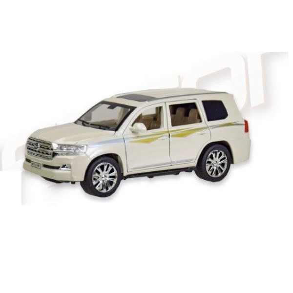 Машинка металлическая Тойота Автопром 7690 Toyota Land Cruiser. Свет. Звук. Открываются двери, капот, багажник