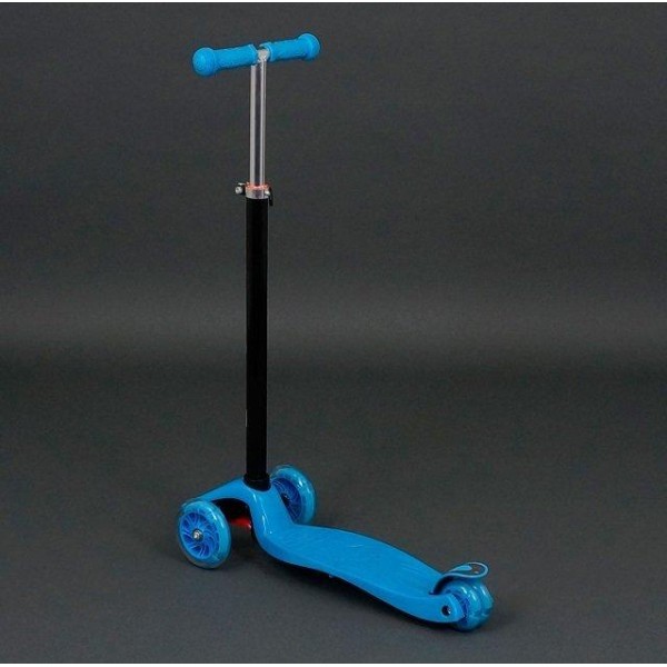 Детский трехколесный самокат Best Scooter Maxi 466-113 голубой