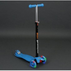 Детский трехколесный самокат Best Scooter Maxi 466-113 голубой