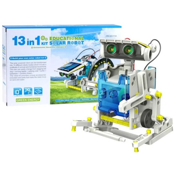 Конструктор на солнечных батарейках 13 в 1 Solar Robot 2115A