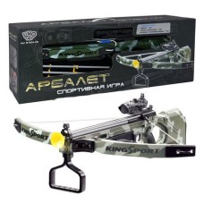 Детский Арбалет Limo Toy M 0004 U/R. Стрелы на присосках, прицел