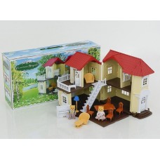 Игровой домик с флоксовыми животными 0560 Семейная усадьба (аналог Sylvanian Families)