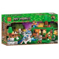 Конструктор Bela 11138 Битва за сокровища. Майнкрафт (Аналог Lego Minecraft)