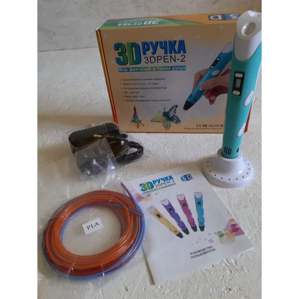 3Д ручка 3Dpen с ЖК дисплеем Рисует ABS и PLA