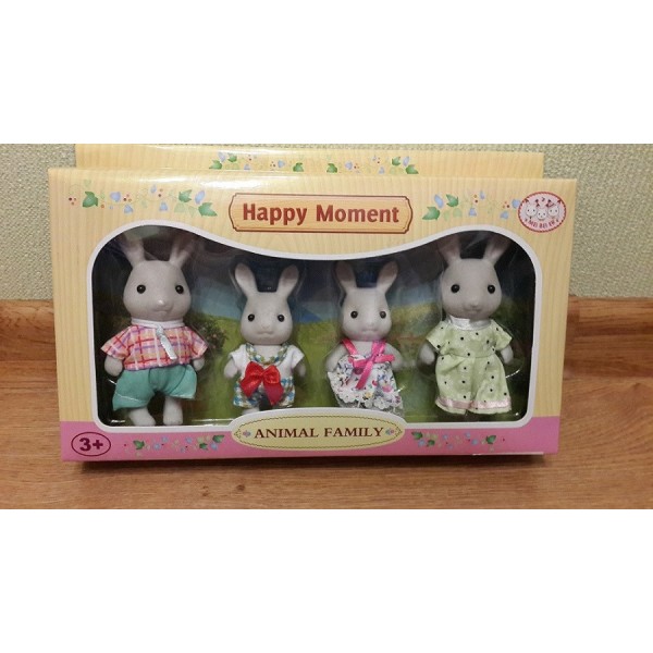 Набор флоксовых животных MBE18-5. Семья Зайцев (аналог Sylvanian Families)