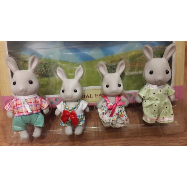 Набор флоксовых животных MBE18-5. Семья Зайцев (аналог Sylvanian Families)