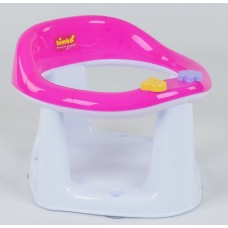 Детское сиденье для купания Bimbo BM-10600 на присосках, цвет бело-розовый