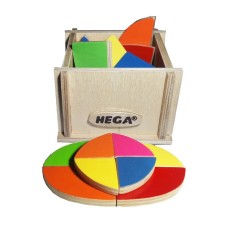 Набор Умничка HEGA 77-1 части целого, 16 элементов, в коробке-трансформере