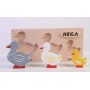 Набор фигурок-вкладышей HEGA 127 утки, дерево, 3 шт