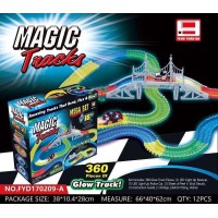 Детский гоночный трек Magic Tracks FYD170209-A. 360 деталей. Мост