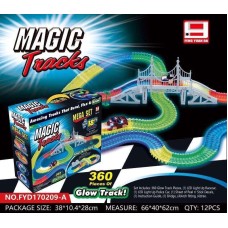 Детский гоночный трек Magic Tracks FYD170209-A. 360 деталей. Мост