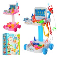 Игровой набор Доктор 606-1-5 с тележкой, инструменты, микроскоп