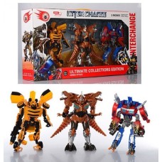 Набор трансформеров 4119 Transformers (3 модели) Оптимус Прайм. Бамблби. Гримлок 