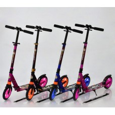 Двухколесный самокат алюминиевый Best Scooter 681 A колеса полиуретановые, 1 амортизатор
