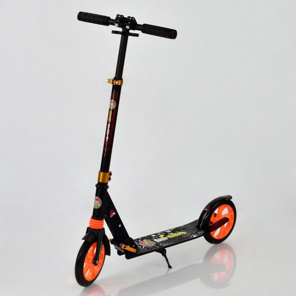 Двухколесный самокат алюминиевый Best Scooter 681 A колеса полиуретановые, 1 амортизатор