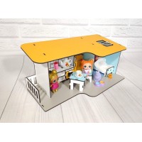 Домик для кукол LOL 2401 Пляжный домик мини с мебелью и текстилем