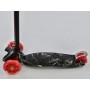 Детский четырехколесный самокат Scooter Maxi Print Черный мрамор 1318 Светящиеся колеса
