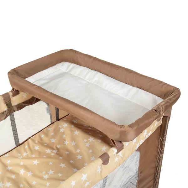 Манеж El-Camino ME 1054, Safe PLUS Stars Beige