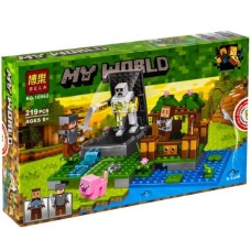 Конструктор Bela Minecraft Голем на ферме 10962, 219 дет.