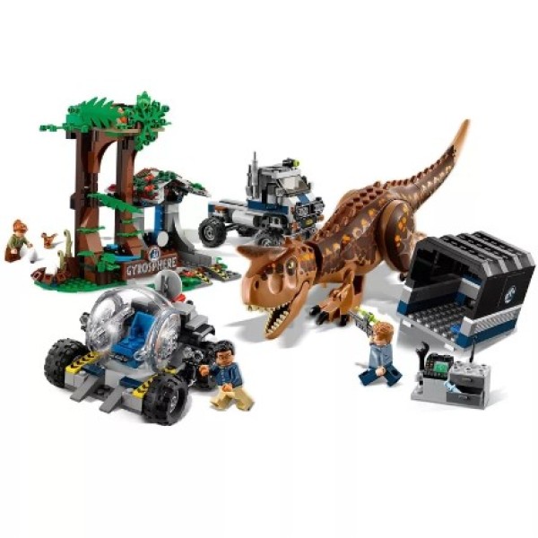 Конструктор Bela Dinosaur World Побег в гиросфере от карнотавра 10926, 595 дет.