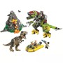 Конструктор LARI Dinosaur World Бій тиранозавра і робота-динозавра 11337, 740 дет.
