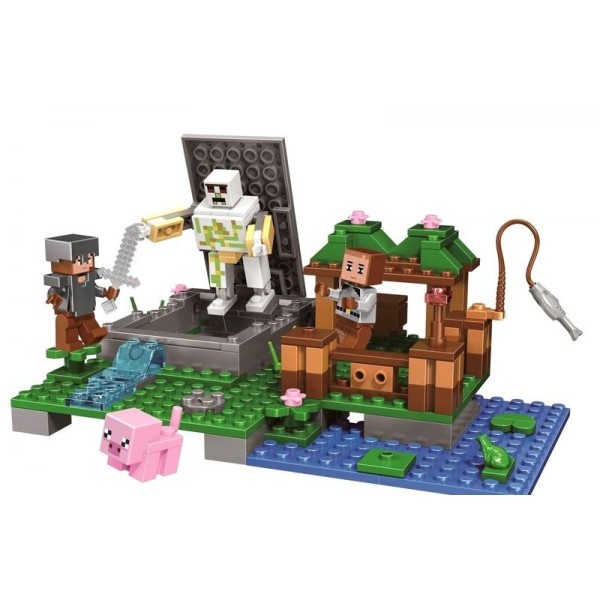 Конструктор Bela Minecraft Голем на ферме 10962, 219 дет.
