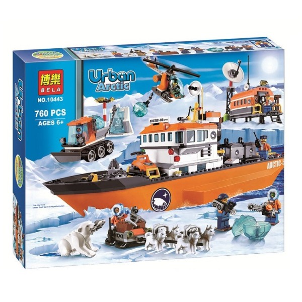Конструктор Bela Urban Arctic "Арктический ледокол" 10443 (12) 760 дет.