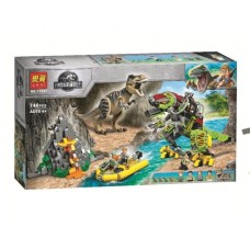 Конструктор LARI Dinosaur World Бій тиранозавра і робота-динозавра 11337, 740 дет.